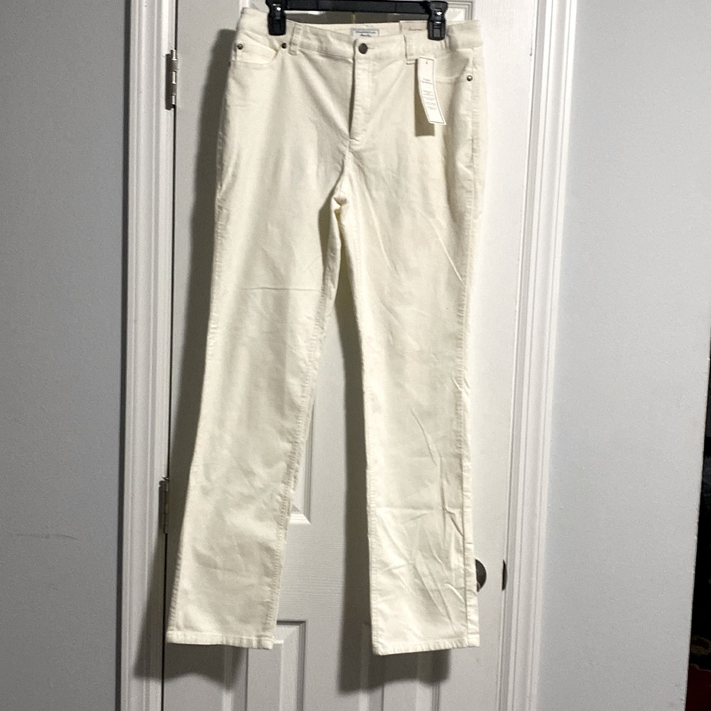 NWT Macys Charter Club off white corduroy pants👜🍁